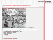 Tablet Screenshot of brandschutz-kleinmann.de